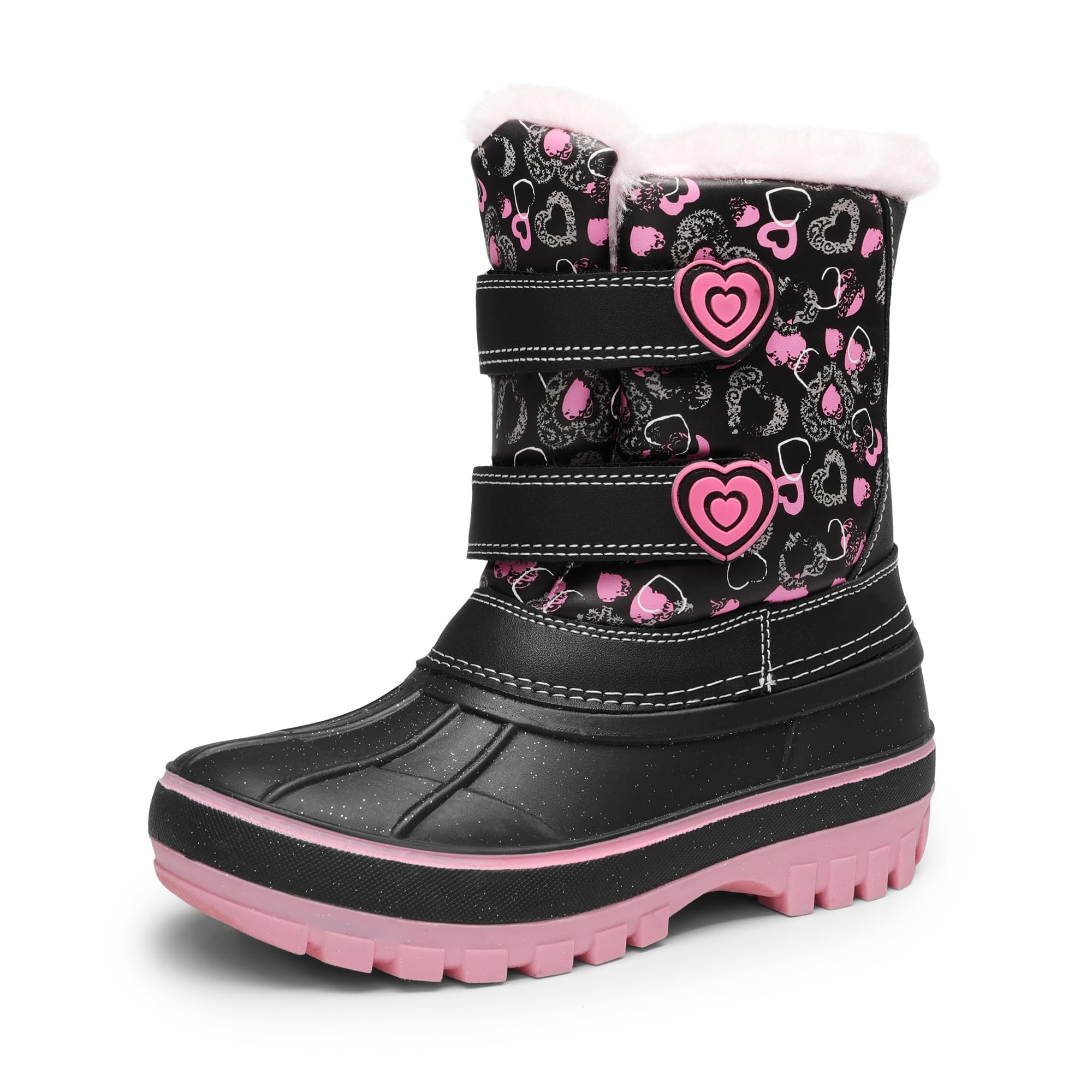 DREAM PAIRS Kids Girls Boys Warm Waterproof Anti-Slip Winter Outdoor Snow Boots