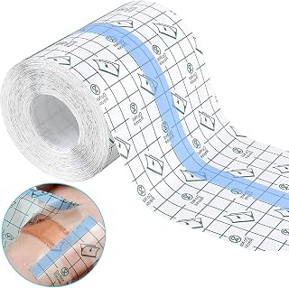 Waterproof Bandage 10 cm x 10 m, Transparent Medical Tape for Dressing, Elastic Fixing Plasters, Anti-Allergic Bandage Film, Wound Protection