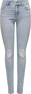 ONLY Onlwauw Pim Jeans Women's Knee Support Medium Waist