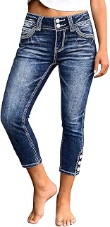 Flamingals Skinny Mid Waist Pockets Casual Styling Jeans for Women