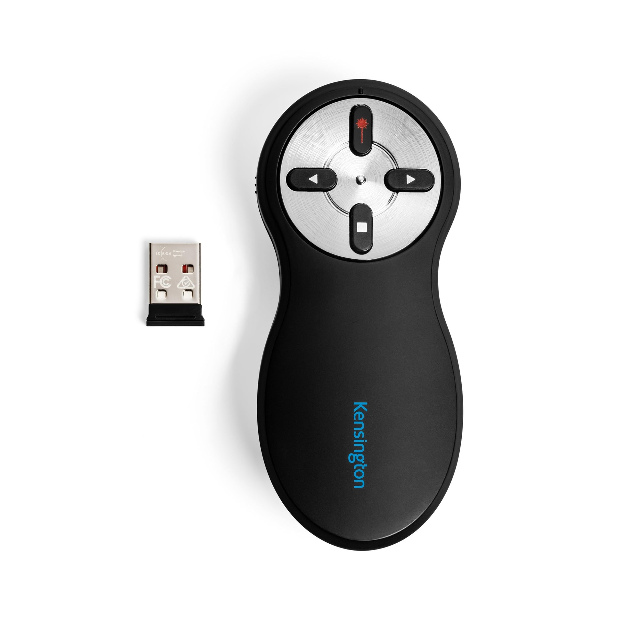 Kensington 2.4GHz Wireless USB Powerpoint Presentation Clicker With Laser | Plug