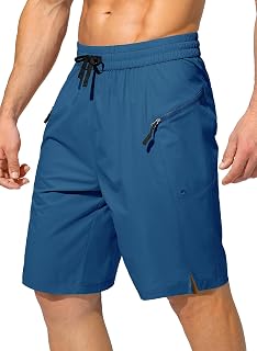 Tansozer Men's Swimming Shorts Quick Dry Waterproof Boardshorts Summer Beach Swim Trunks with Zipper Pockets - No Mesh Liner
