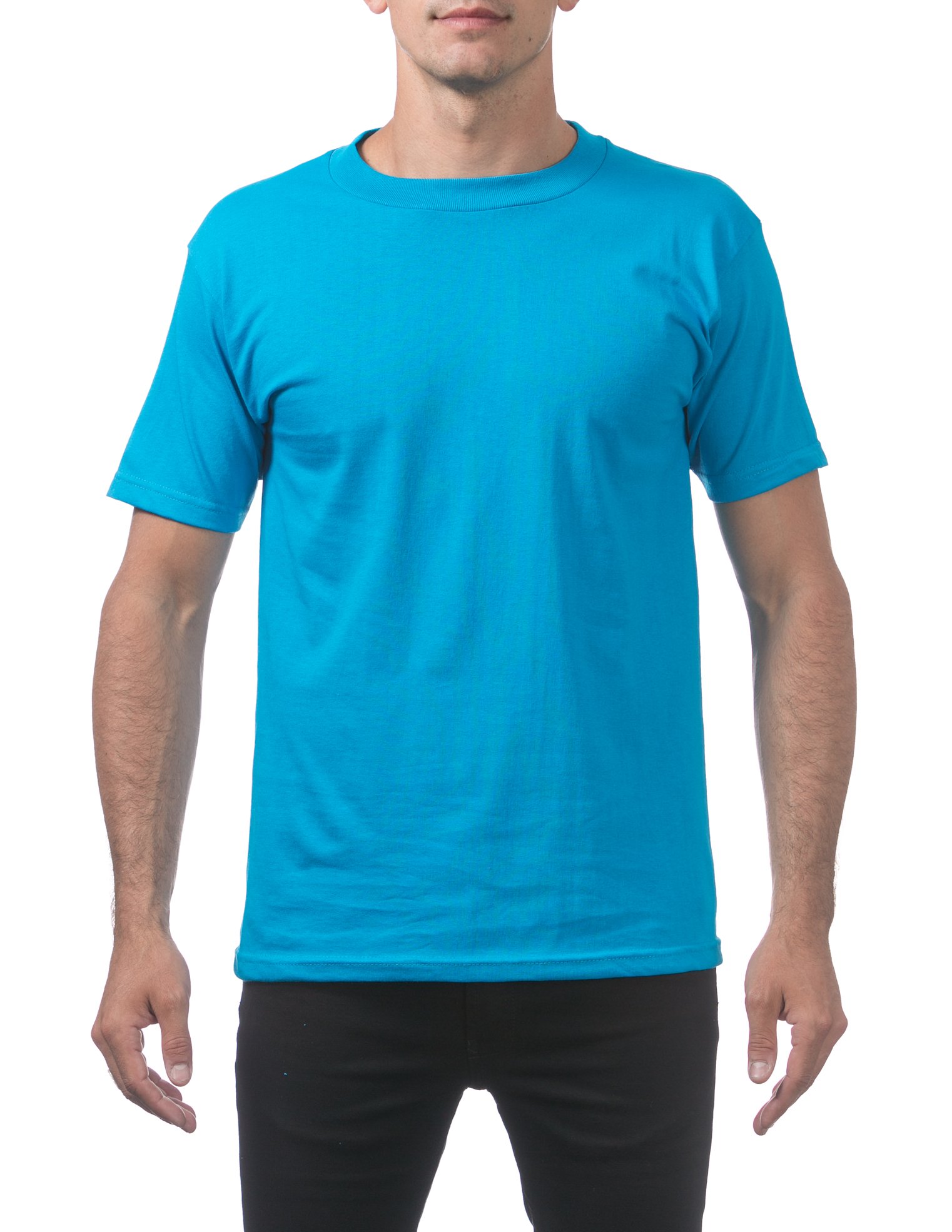 Pro Club Men's Pro Club Men's Heavyweight Cotton Short Sleeve Crew Neck T-Shirt 
