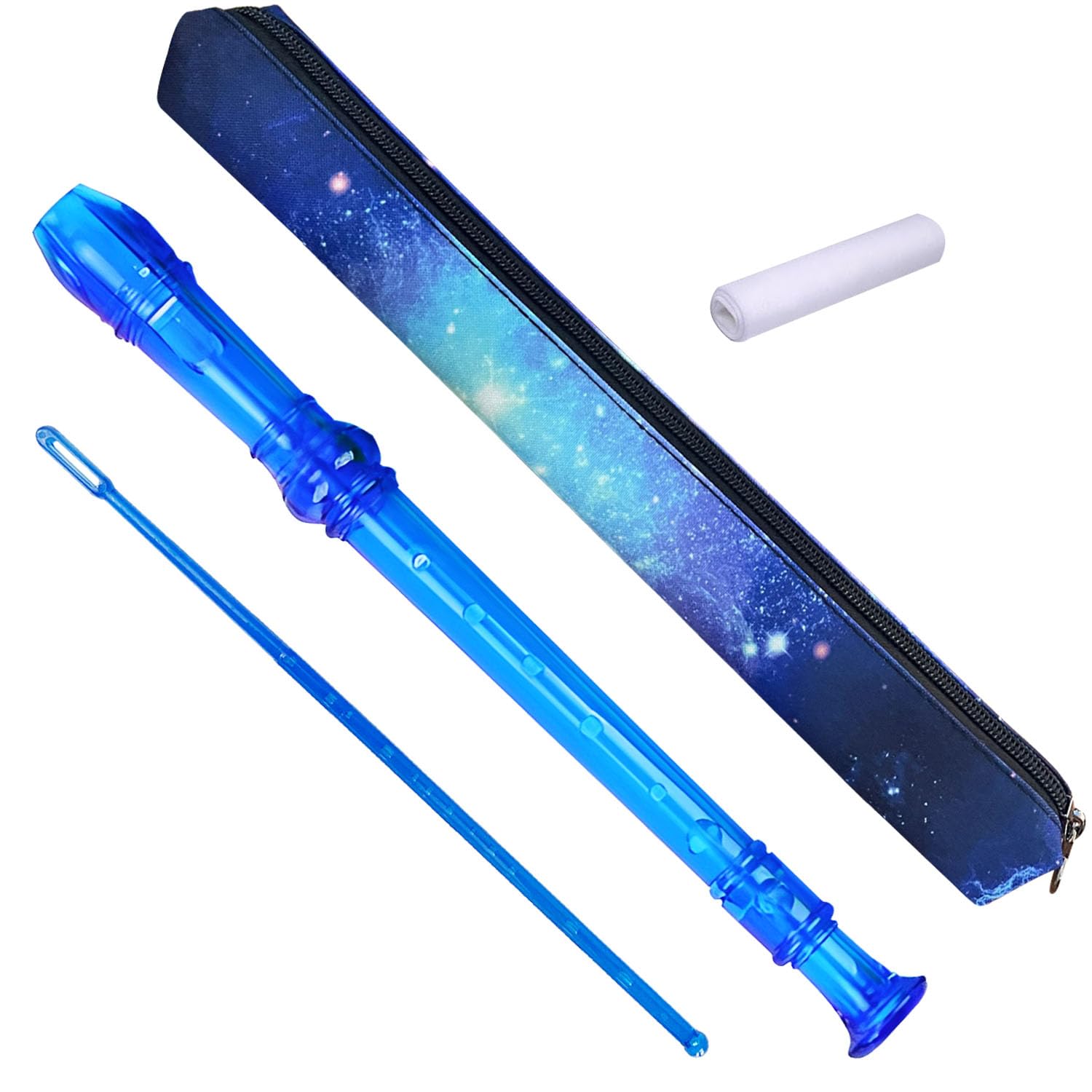 Auteey 8 Hole Soprano Recorder with Cleaning Rod and Bag, Professional German St