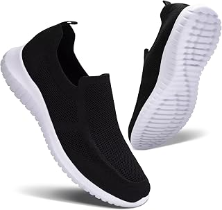 Konhill Women's Comfortable Hiking Shoes - Tennis Athletic Casual Slipper Sneakers