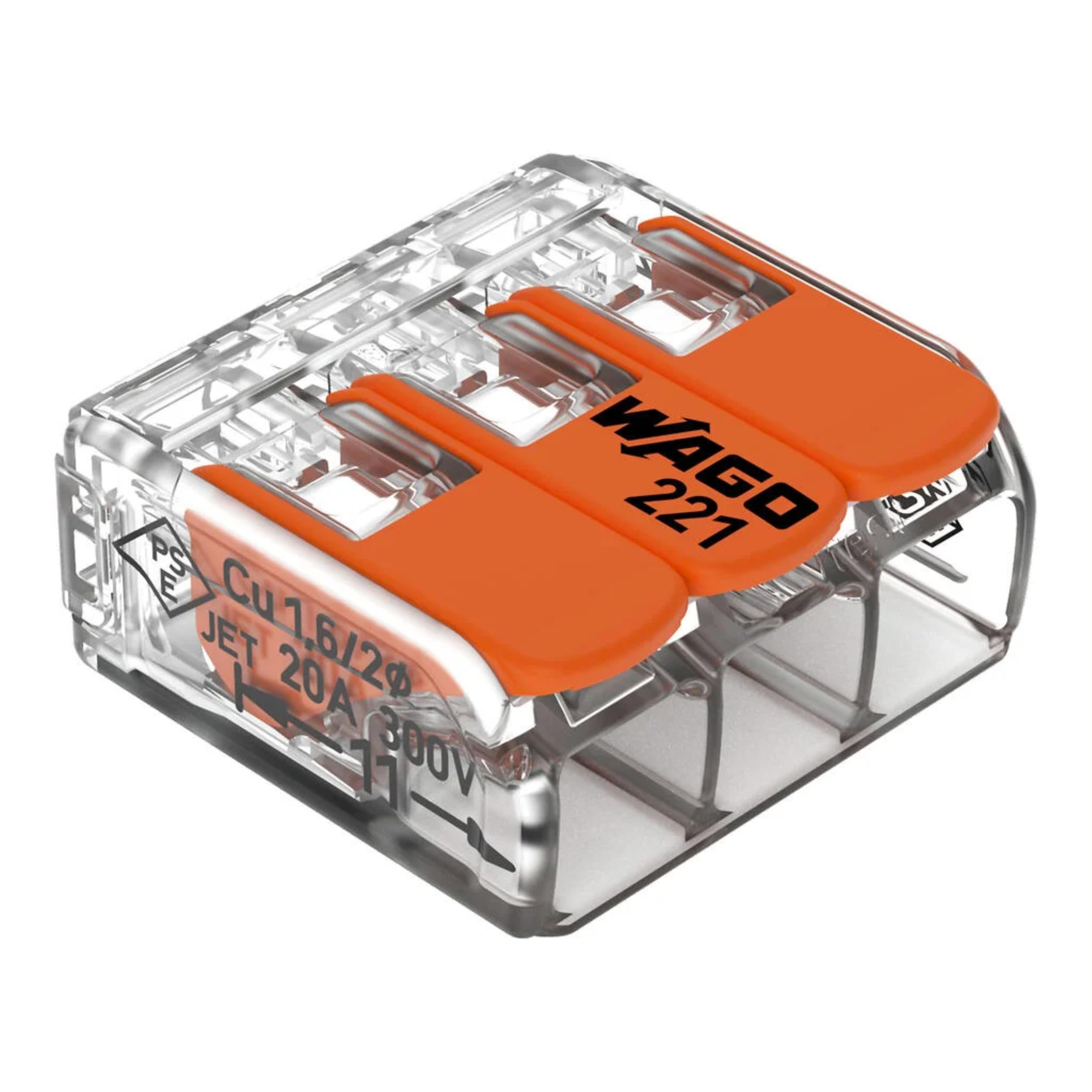 Wago Compact Connection Clamps | Lever insert for all conductor types up to 4 mm