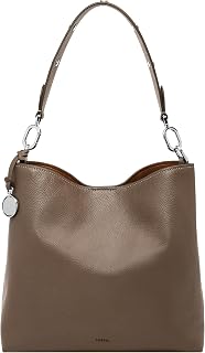 Fossil Women's Jessie Leather Bucket Shoulder Bag Purse Handbag, Black (Model: ZB11003001)
