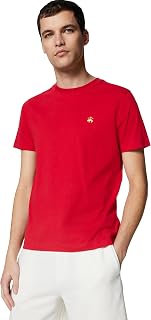 Brooks Brothers Men's Short Sleeve Cotton Crew Neck Logo T-Shirt