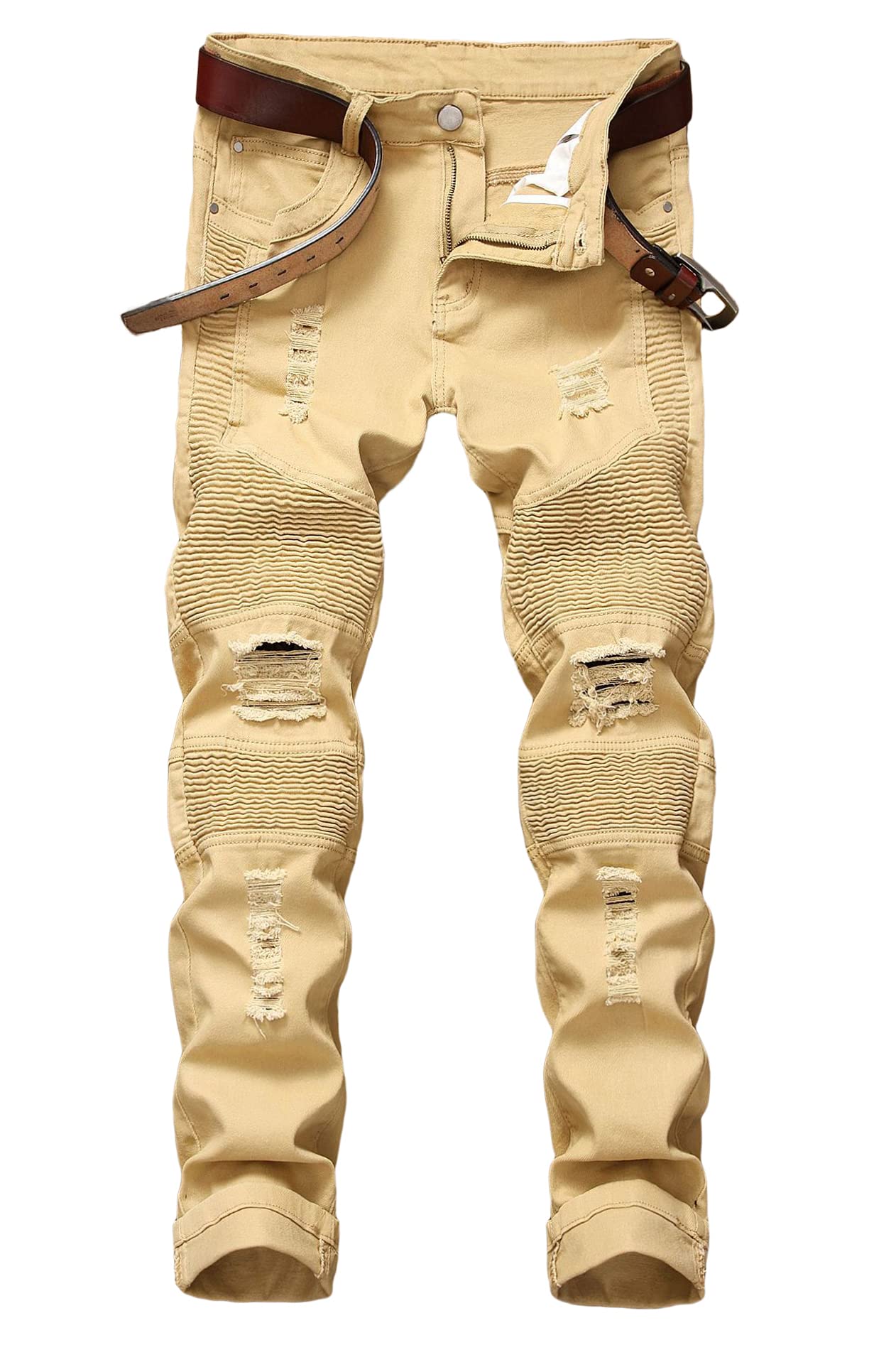 Baylvn - Men's Casual Slim Fit Printed Denim Pants