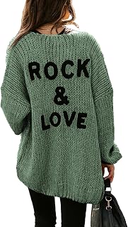 PRETTYGARDEN Women's Long Sleeve Open Front Knit Cardigans Sweaters Soft Loose Draped Coat Outerwear