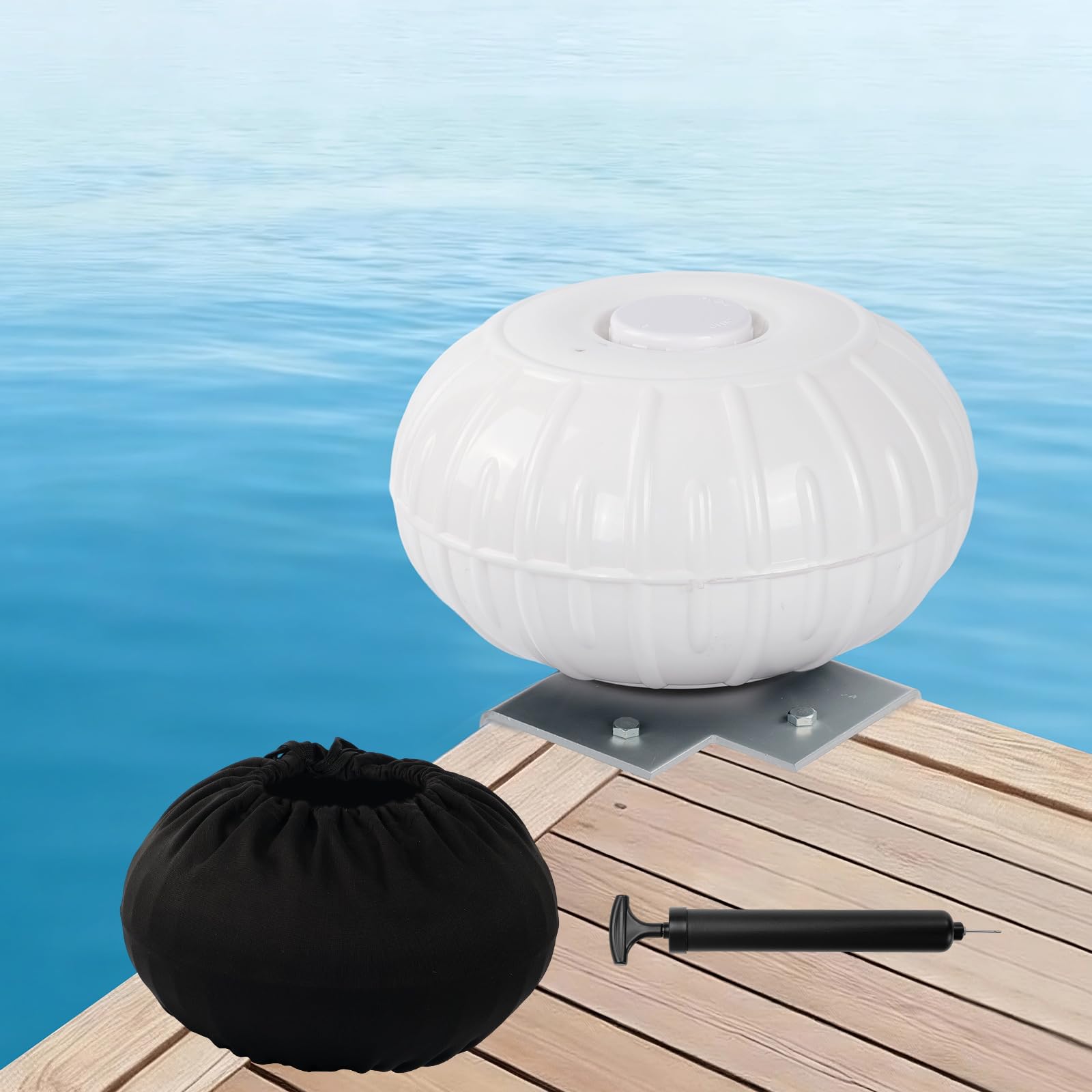 Dock Bumpers Wheel, Dock Corner Bumper Wheel for Docking Pontoon Boat, 12'' Infl