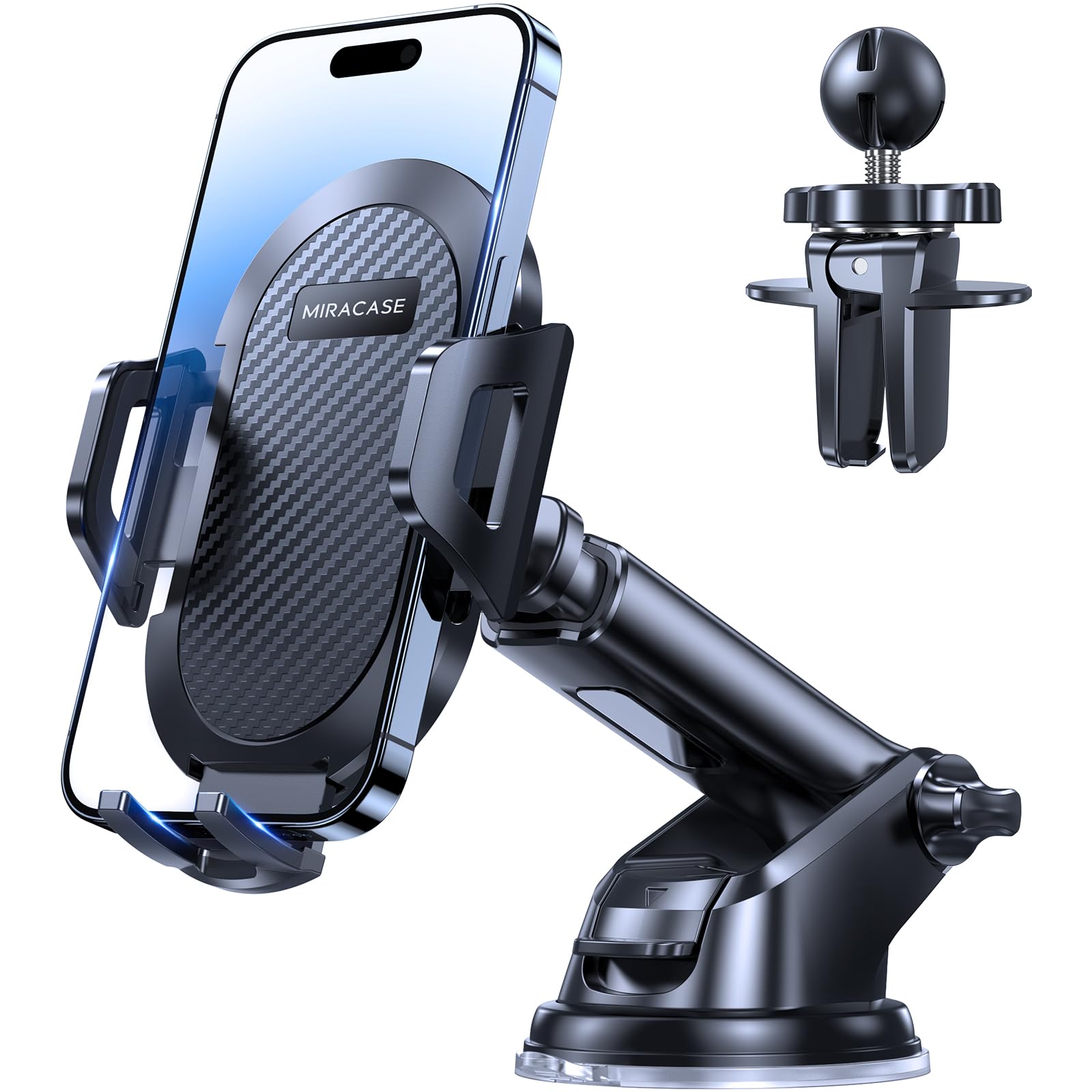 Miracase Supproto Universal Car Phone Holder, [Military Level Suction