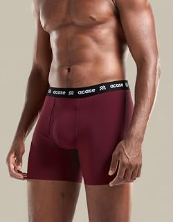 1/3/4-Pack Mens Boxers Briefs Cotton Soft Breathable Boxer Trunks Stretch Performance Underwear for Men