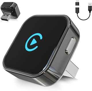 Wireless CarPlay & Android Auto Adapter 2026 Upgrade Instant 2-Phone Switch, 2-in-1 Plug & Play OTA Dongle for iPhone & Android, BT 5.3 & Dual WiFi 6, Car GPS Navigation