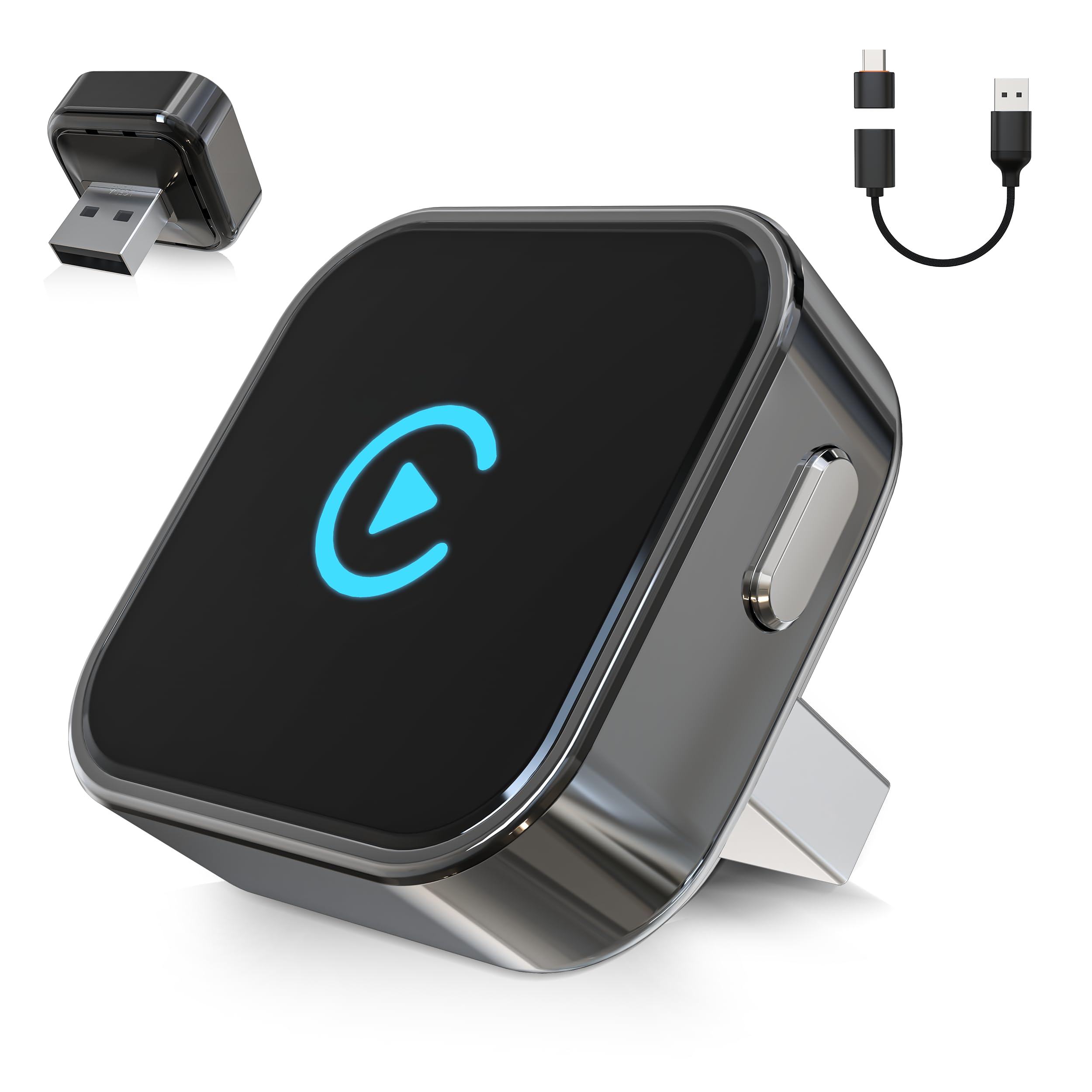 Wireless CarPlay & Android Auto Adapter 2026 Upgrade Instant 2-Phone Switch, 2-i