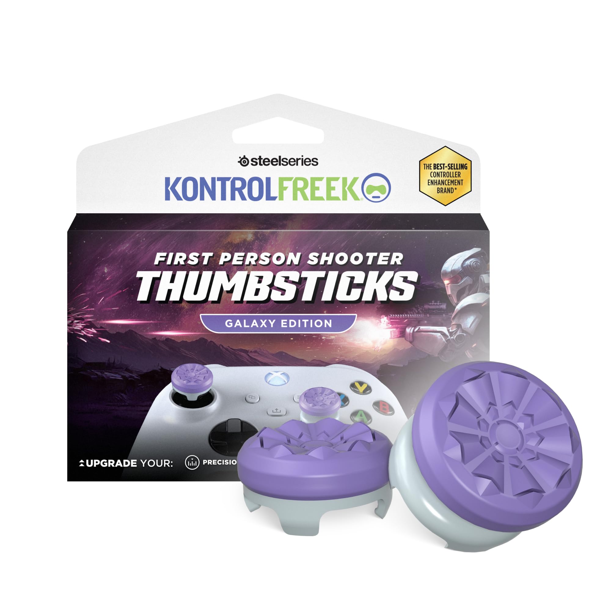 KontrolFreek FPS Freek Galaxy Purple for Xbox One and Xbox Series X Controller |