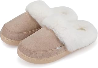 NineCiFun Women's and Men's Memory Foam House Slippers