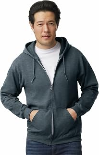 Gildan Men's Fleece Zip Hoodie Sweatshirt, Style G18600, Multipack Shirt (Pack of 1)