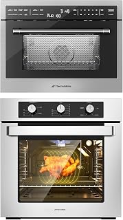Thermomate 24" Gas Wall Oven, ETL Certified+24 Inch Built-in Microwave and Convection Oven Combination