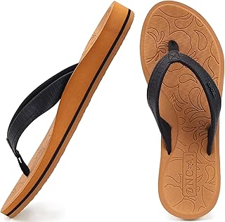 ONCAI Women's Flip Flops Yoga Mat Non-Slip Women's Sandals Flip Flops Beach Summer Slippers With Arch Support Lightweight EVA Sole 36-43 EU 36-43 EU