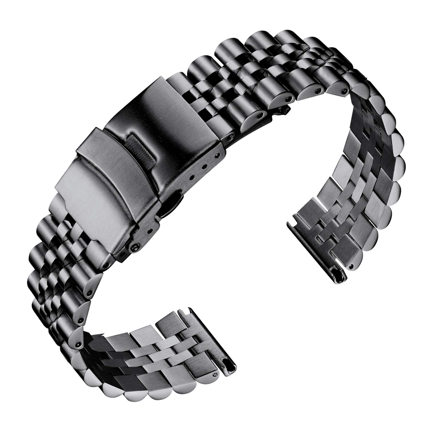 BINLUN Stainless Steel Watch Bands Replacement Metal Watch Straps Bracelet with 