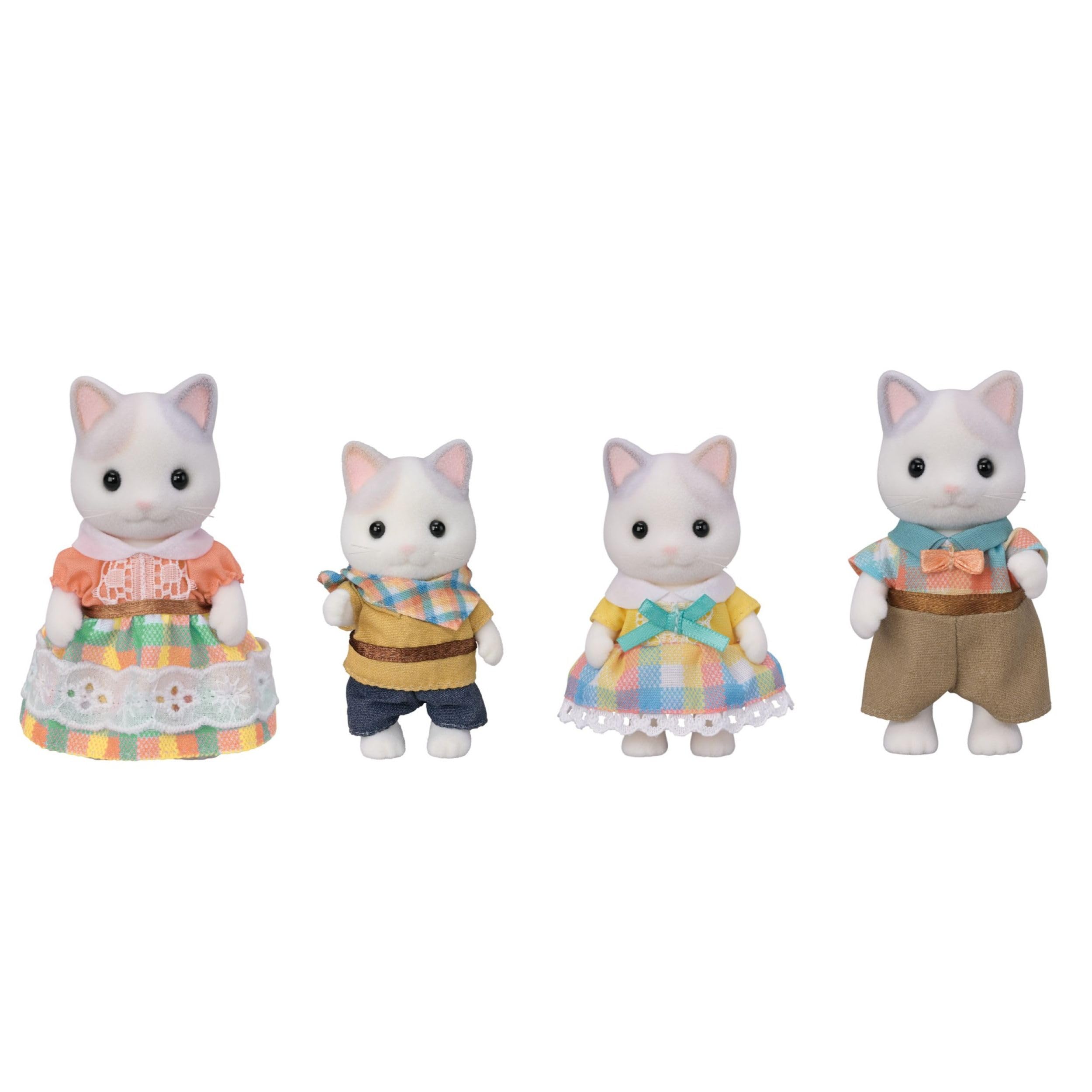 Calico Critters - Latte Cat Family - Collectible Toys & Dollhouse Dolls | Cream-