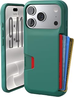 Smartish iPhone 18 Pro/17 Pro Wallet Case, Wallet Slayer Vol 1, Green