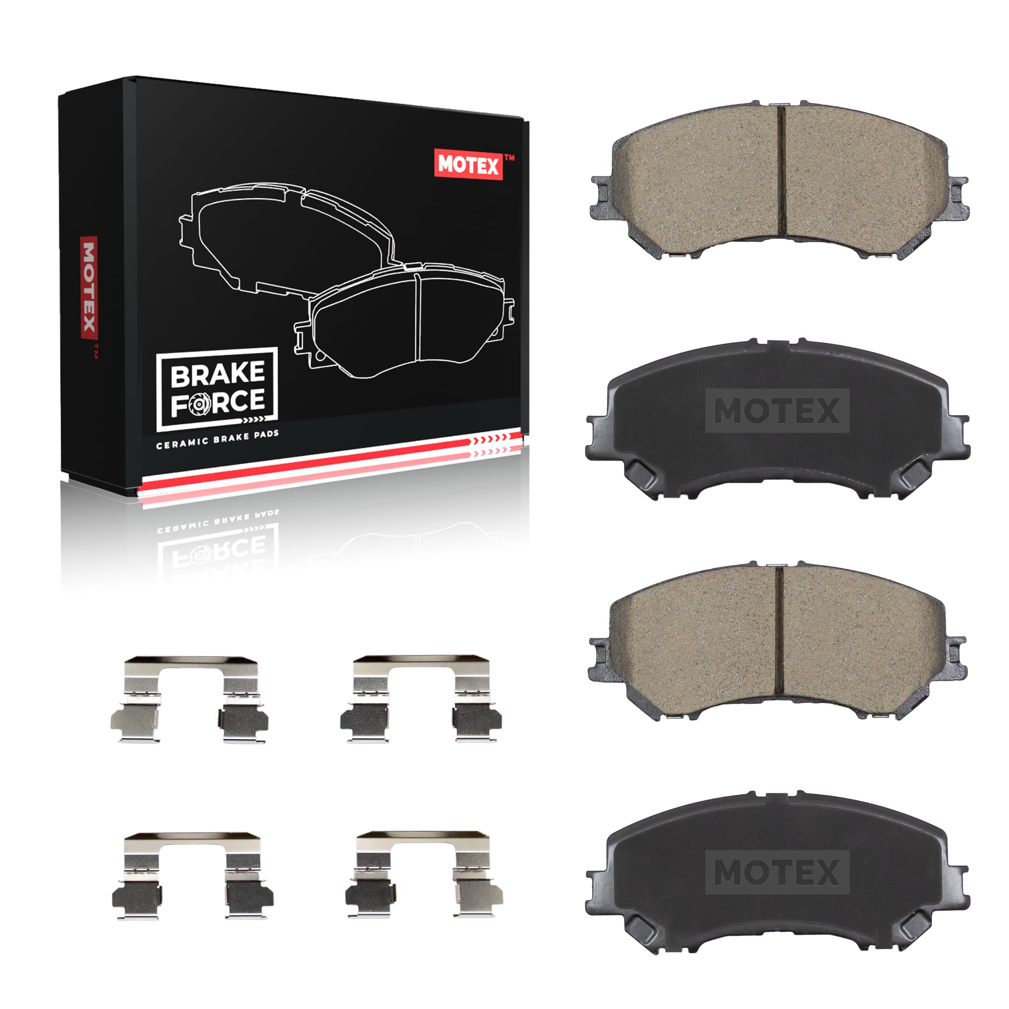 MOTEX Front Brake Pads BFC1363 Compatible with 2008-2020 Cadillac Escalade, 2015
