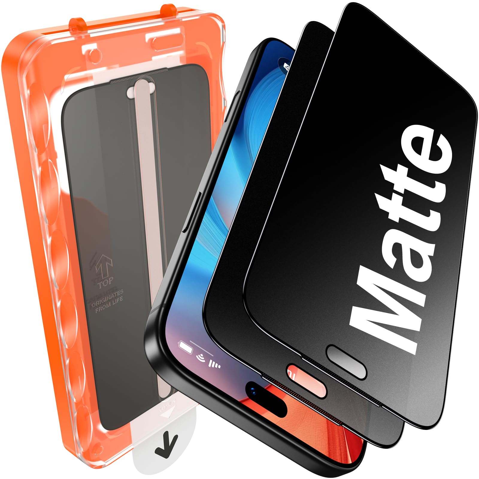 UniqueMe for iPhone 18 Pro Matte Privacy Screen Protector - 6.3 inch