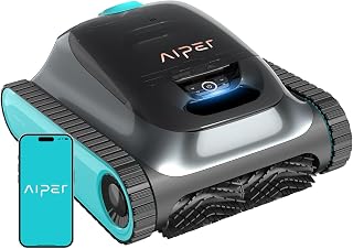 Aiper Scuba S1 2026 Robotic Pool Cleaner,Floor/Wall/Waterline/Shallow Area Cleaning, Double Filtration, Adaptive Navigation, High-Precision Sensors, App Support-Teal (Renewed)