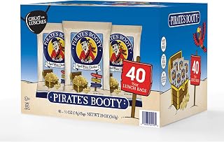 Pirate's Booty Aged White Cheddar Lunch Bags (Net Wt 20 Oz), 20 ounces