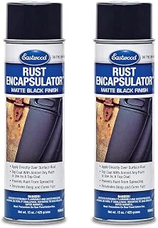 Eastwood Rust Encapsulator Aerosol | Quick Drying with UV Resistance and Heat Resistance up to 400 Degrees Fahrenheit | 15 Oz, Black | 2 Pack