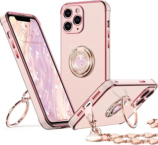 XYZ for iPhone 11 Pro Case with Stand, Phone Case with 2-Ring Kickstand