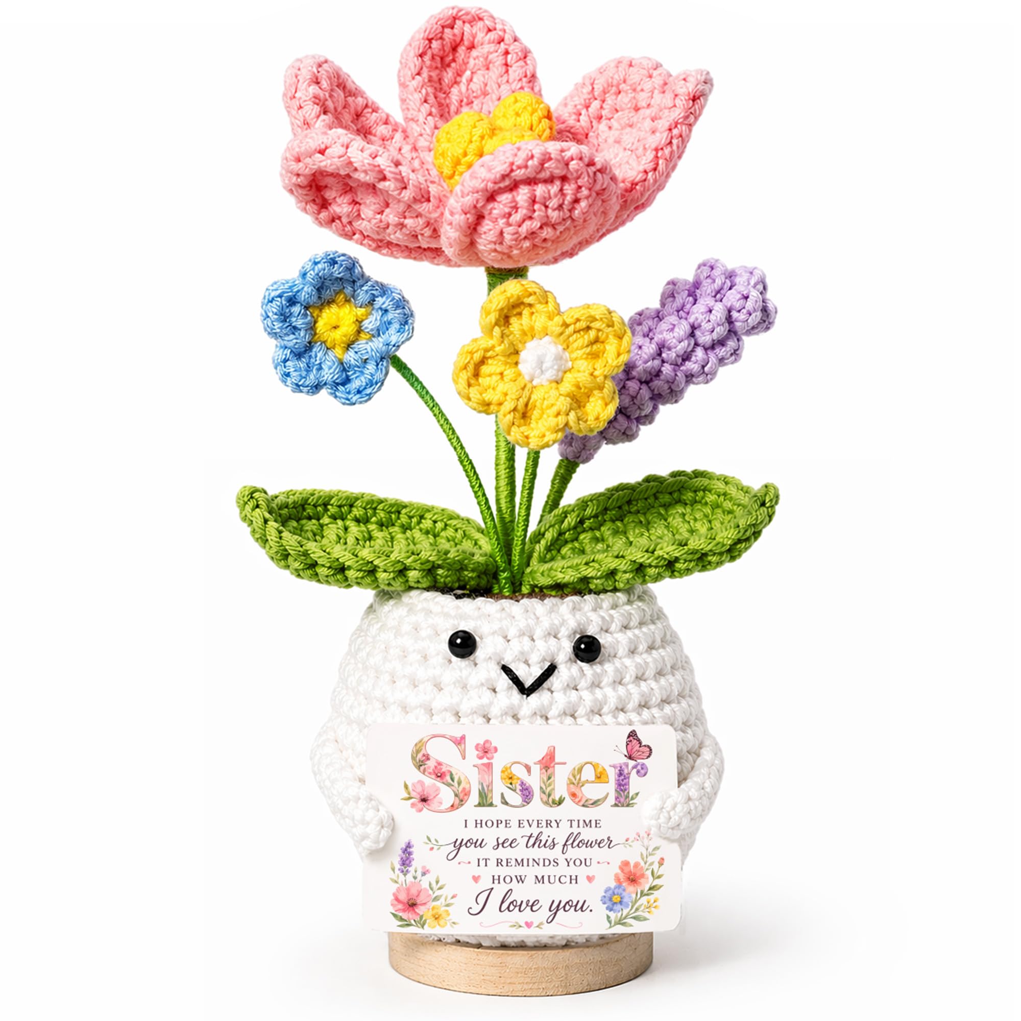 Sister Birthday Gifts, Crochet Flower Gifts for Sister Gifts from Sisters