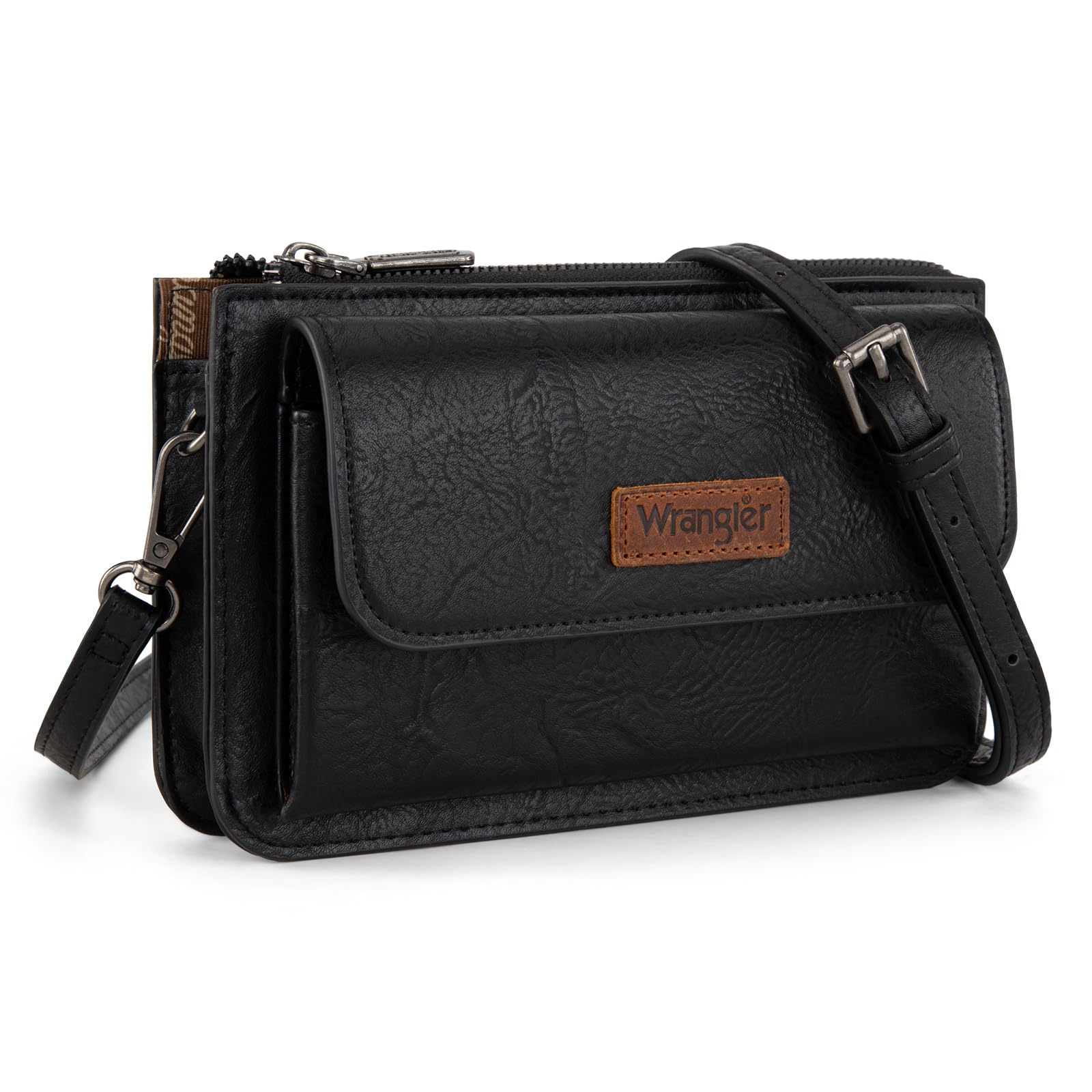 Wrangler Crossbody Wallet for Women RFID Clutch Phone Purse with Credit Card Slo