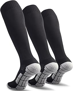 CWVLC Football Socks (1/3/5 Pairs) for Adults and Young Children
