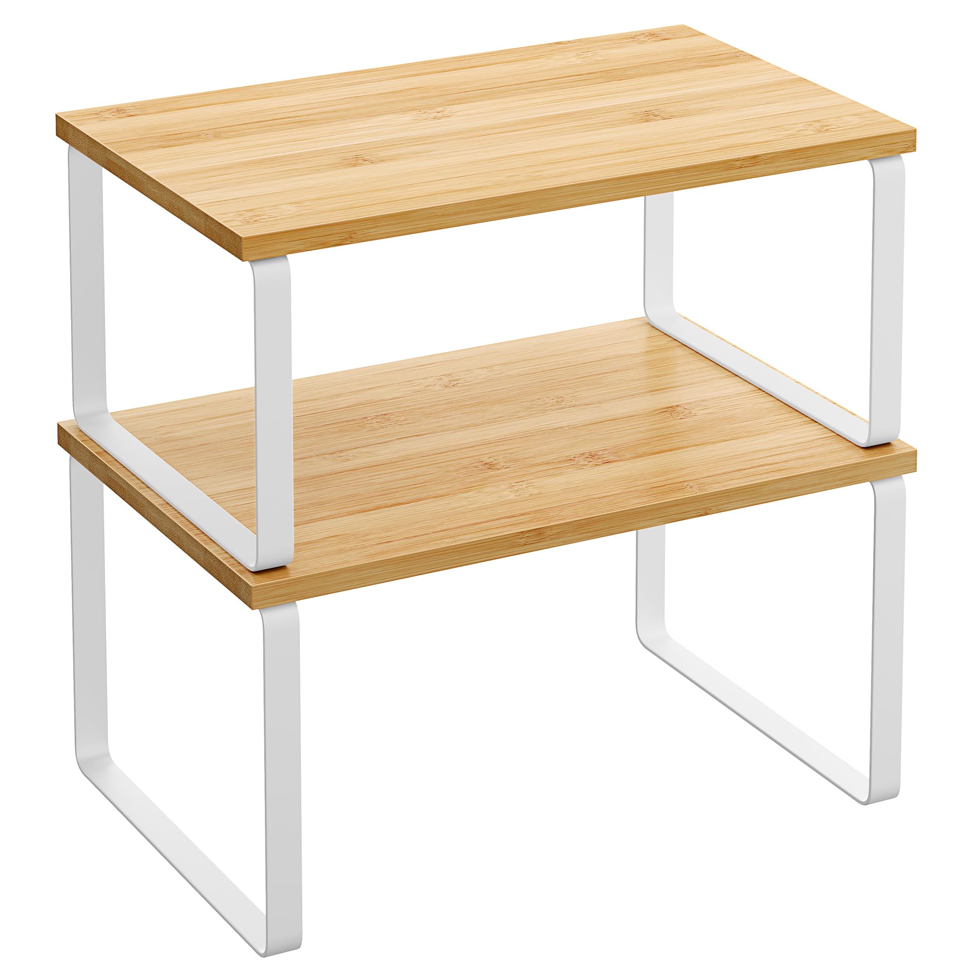 SONGMICS Cabinet Organizer Shelf, Set of 2 Spice Rack, Kitchen Storage | Kitchen