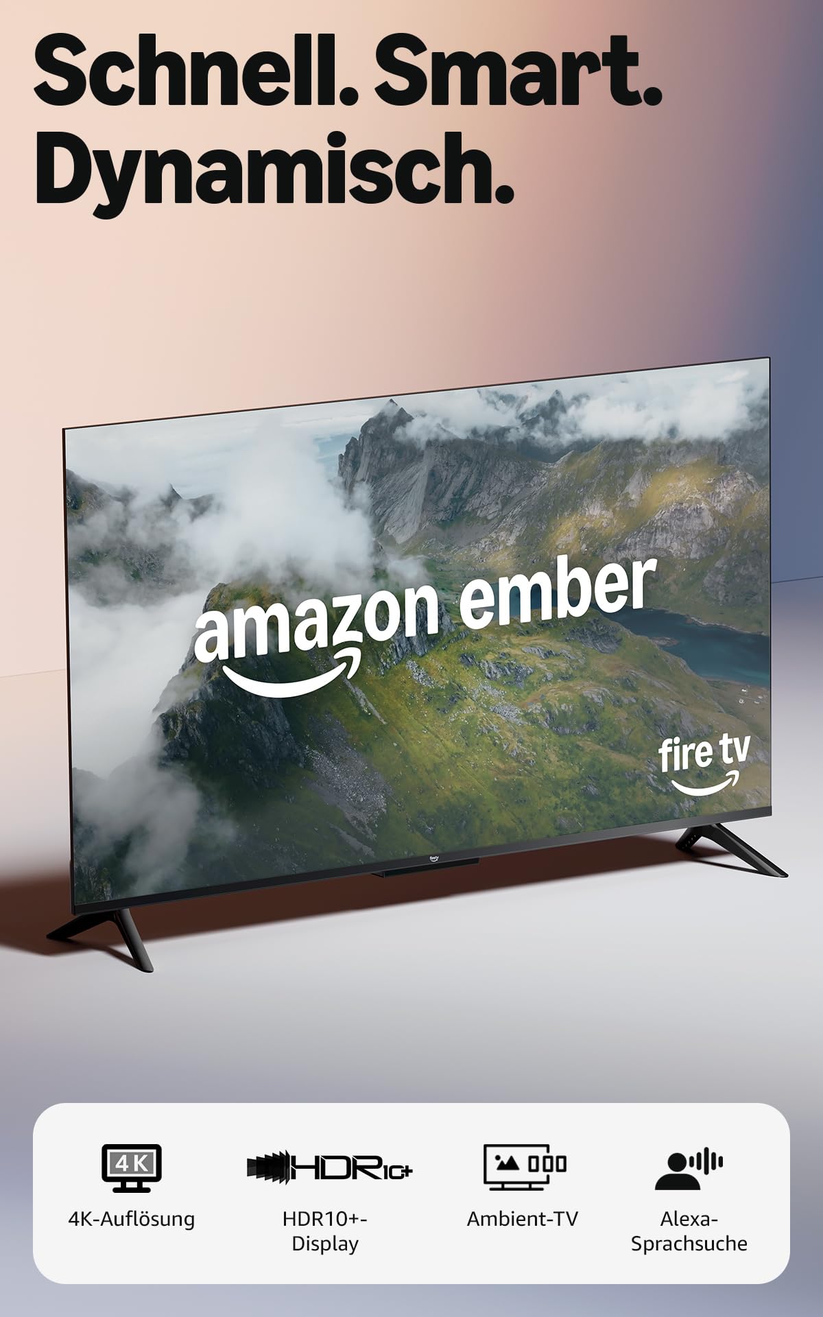 Amazon Ember 43" 4-Series with Fire TV (newest gen), 4K UHD smart TV with Alexa 