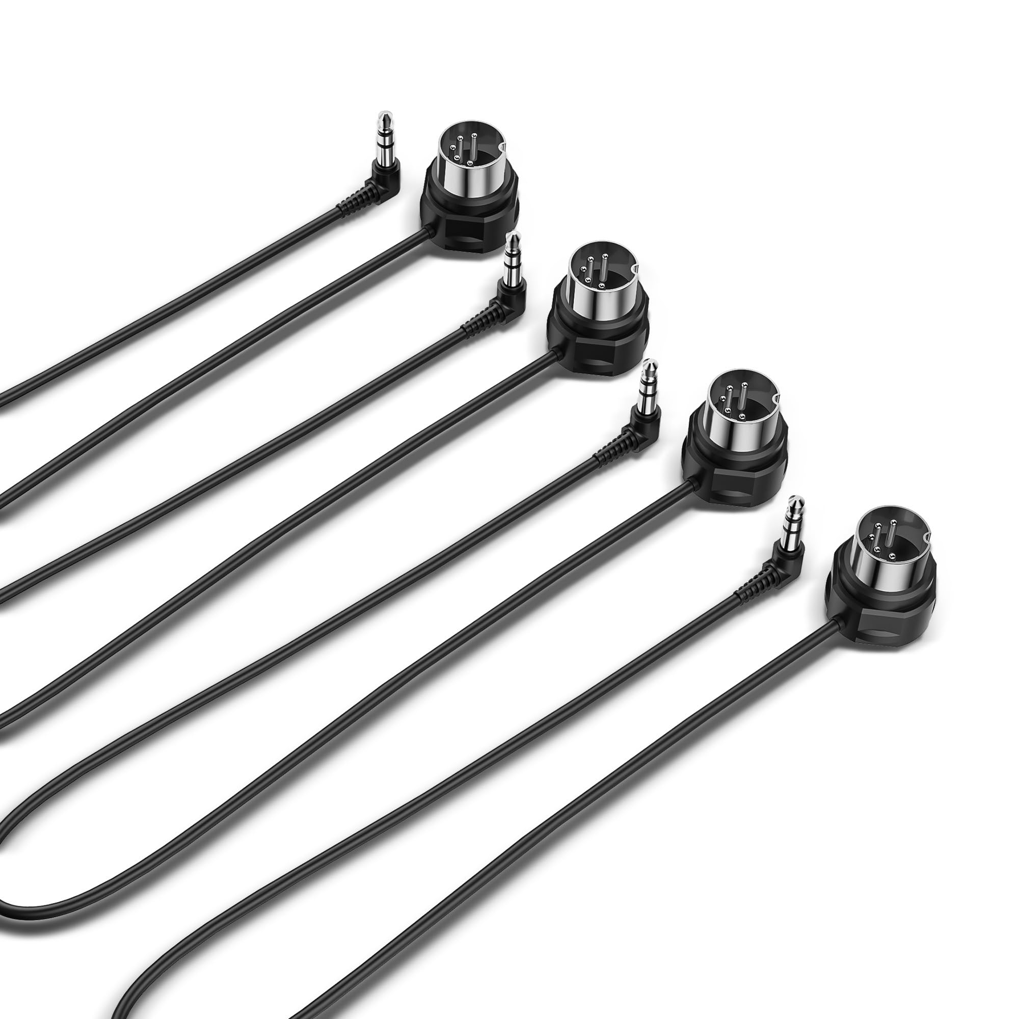 CME TRS MIDI Cable 4-Pack - TRS Type A (3.5mm - 1/8”) to 5-pin DIN, 1FT / 30CM, 