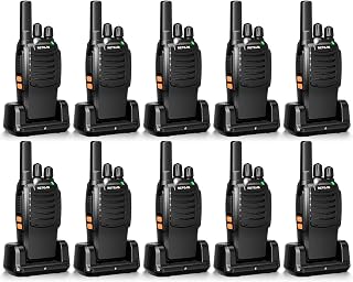 Retevis H777 Two Way Radio Long Range for Adults(10 Pack) | for Business and School, USB-C Charging, Shock Resistant, LED Flashlight, Rechargeable, Hands-free, Rugged