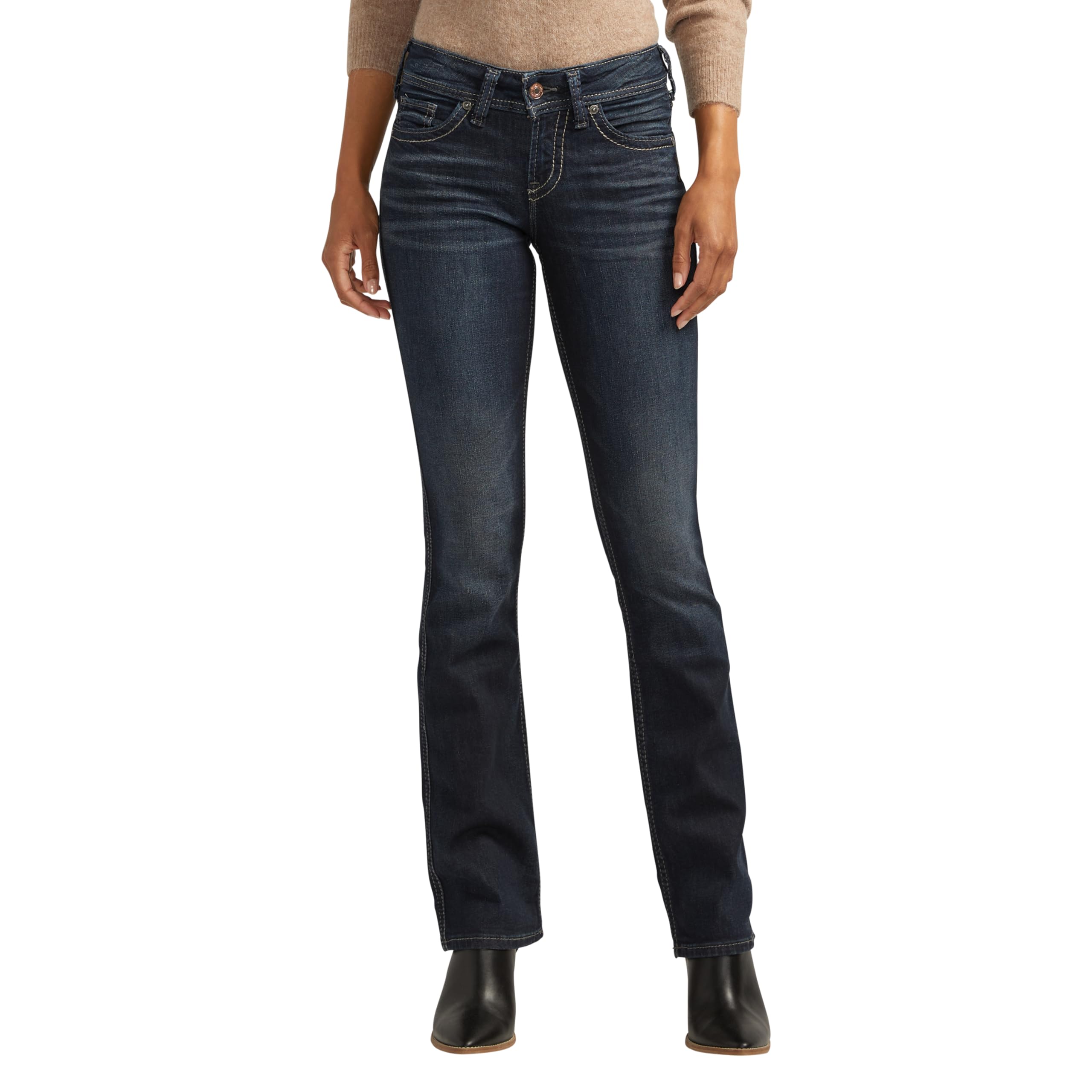 Silver Jeans Co. Suki Curvy Fit High Rise Baby Bootcut Jeans - Jeans - Bootcut -