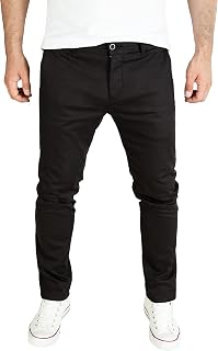 PITTMAN Andrew Men's Cotton Chino Pants with Elastic Waist