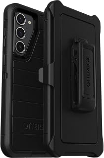 OtterBox Galaxy S23+ (Only) - Defender Series Case - Black, Rugged & Durable - with Port Protection - Includes Holster Clip Kickstand - Microbial Defense Protection - Non-Retail Packaging