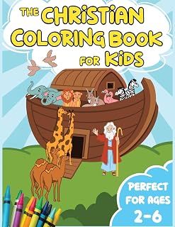 The Christian Coloring Book For Kids: Read and Color Iconic Bible Stories From The Old and New Testament (Bible Fun for Kids Series)