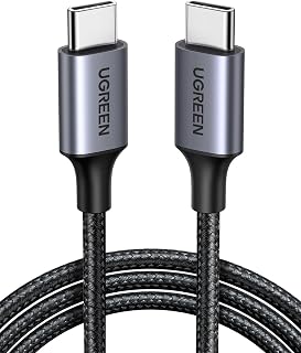 UGREEN USB C Cable 60W Quick Charge PD3.0 (1M) | Type C Nylon Braided, Compatible with iPhone 18 Pro Max/17/16/15, iPad, Galaxy S26/S25/S24, Pixel 10/9, etc.