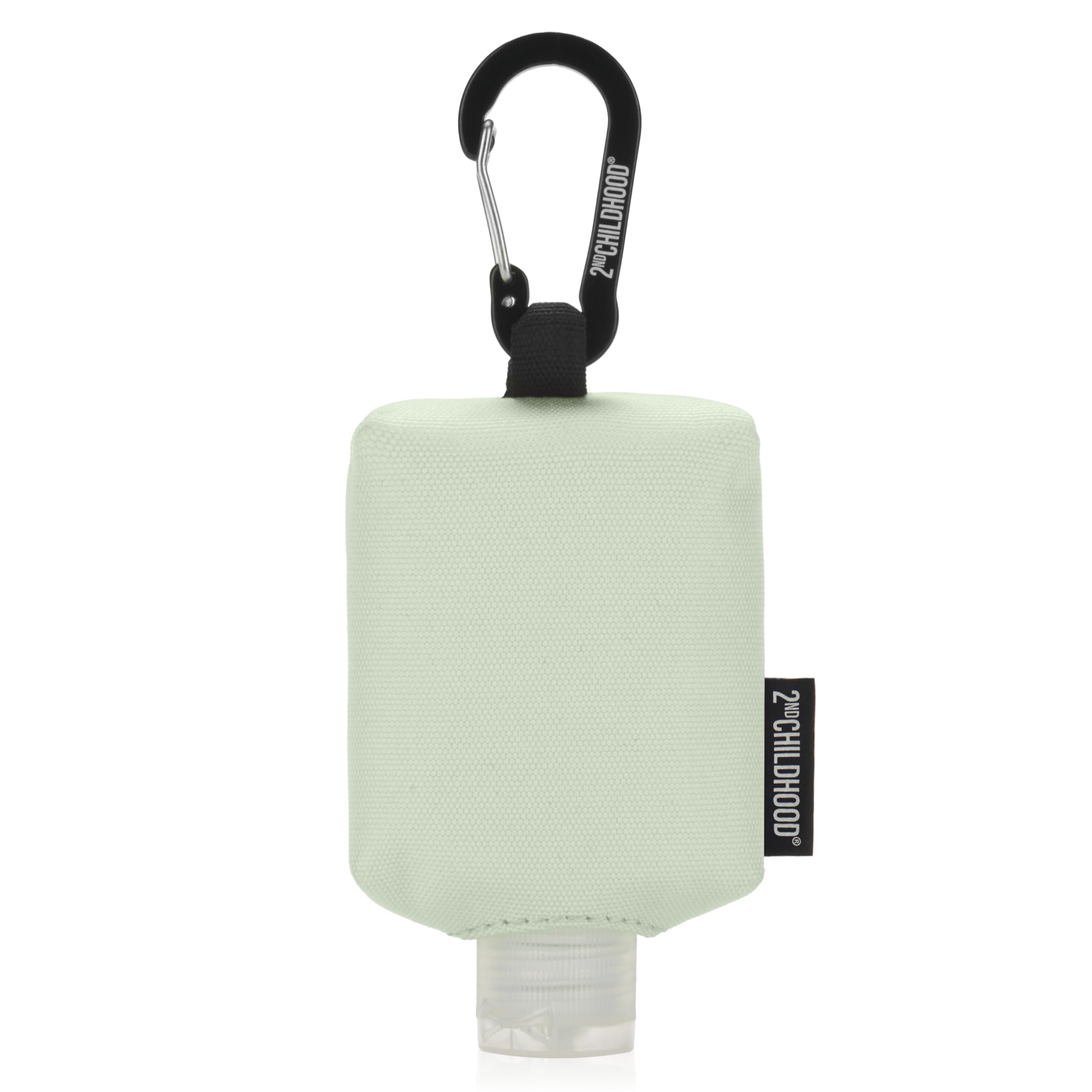 2nd Childhood Mini Travel Hand Sanitizer Keychain Holder Case, Clip-On | Refilla