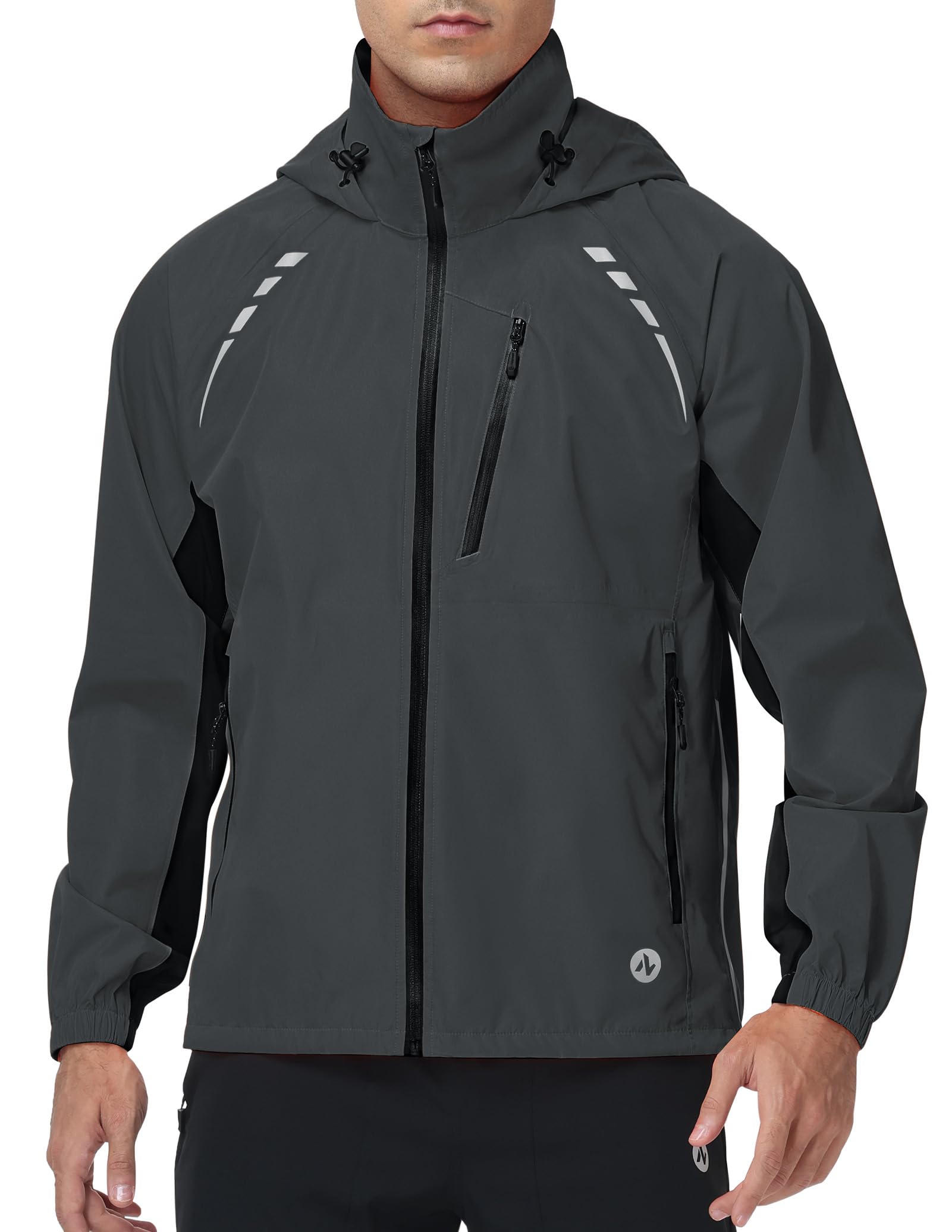 Nepest Mens Cycling Rain Jacket UPF 50+ Lightweight Windbreaker