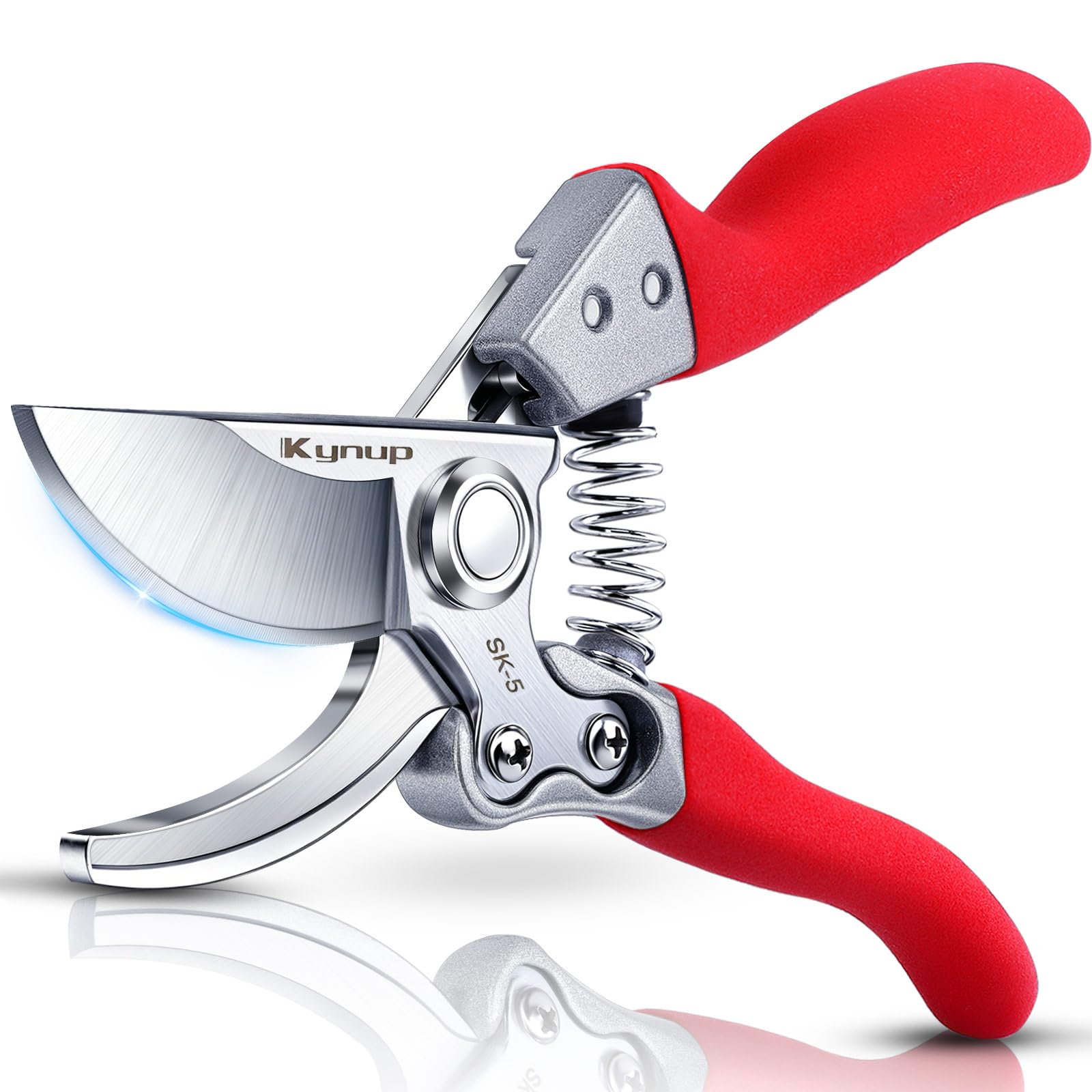 Kynup Pruning Shears, Heavy Duty Garden Shears with SK5 Japanese Steel | 8.6" Ga