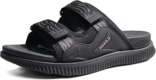 KuaiLu Mens Orthotic Sandals Arch Support Cushion Recovery Walking Slides