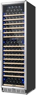 MZAVP 200 Bottle Wine Fridge Dual Zone, Wine Refrigerator 24 Inch Freestanding/Built-in, Large Wine Cooler Refrigerator with Advanced Temperature Control & Compressor Cooling, Quiet Operation - Silver